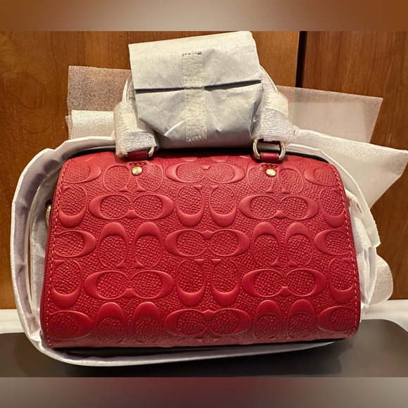 COACH Mini Rowan Crossbody In Signature Leather - Picture 6 of 6